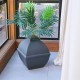 The Courtyard Hidden Cat Litter Box, Artificial Plants and Closed Square Cat Litter Box, Vented and Odour Filter, Easy to Clean, Stone Grey The Courtyard Hidden Cat Litter Box, Artificial Plants and Closed Square Cat Litter Box, Vented and Odour Filter, Easy to Clean, Stone Grey