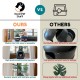 The Courtyard Hidden Cat Litter Box, Artificial Plants and Closed Square Cat Litter Box, Vented and Odour Filter, Easy to Clean, Stone Grey The Courtyard Hidden Cat Litter Box, Artificial Plants and Closed Square Cat Litter Box, Vented and Odour Filter, Easy to Clean, Stone Grey