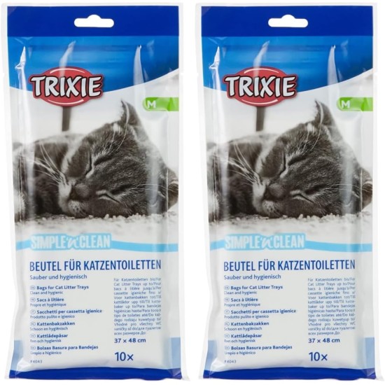 Trixie 10 Piece Cat Litter Tray Bags, X-Large, 1 pack Trixie 10 Piece Cat Litter Tray Bags, X-Large, 1 pack