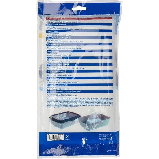 Trixie 10 Piece Cat Litter Tray Bags, X-Large, 1 pack Trixie 10 Piece Cat Litter Tray Bags, X-Large, 1 pack
