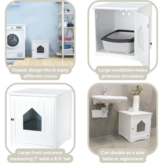 Trixie Cat House, Cat Litter Tray, double, White Trixie Cat House, Cat Litter Tray, double, White