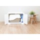 Trixie Cat House, Cat Litter Tray, double, White Trixie Cat House, Cat Litter Tray, double, White
