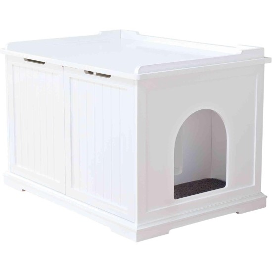 Trixie Cat House, Cat Litter Tray, double, White Trixie Cat House, Cat Litter Tray, double, White