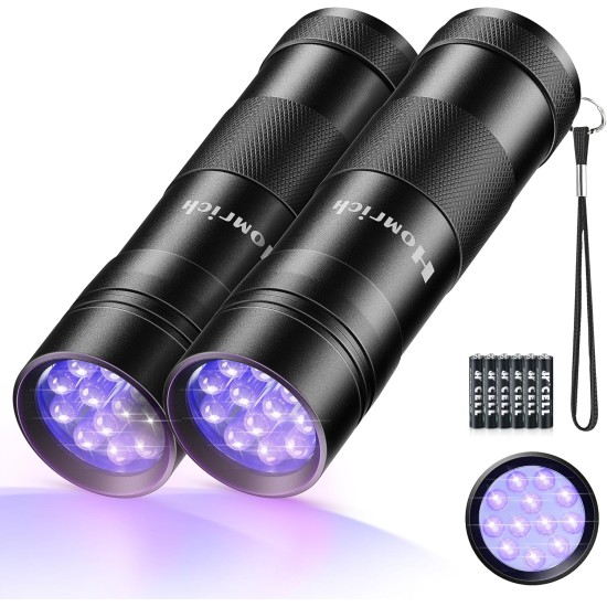 UV Black Light 51 LEDs UV Torch Mini Ultraviolet Pets Urine Detector, 395 nm UV Light Scorpion Light Torch Lamp for Fake Banknotes, Urine of Dogs, Cats and Other Pets UV Black Light 51 LEDs UV Torch Mini Ultraviolet Pets Urine Detector, 395 nm UV Light Scorpion Light Torch Lamp for Fake Banknotes, Urine of Dogs, Cats and Other Pets