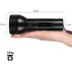 UV Torch 100 LEDs UV Black Light Torch with UV Protective Glasses, 395 nm UV Light Scorpion Light Torch Lamp for Fake Banknotes, Urine of Dogs, Carpets, Rodents