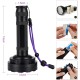UV Torch 100 LEDs UV Black Light Torch with UV Protective Glasses, 395 nm UV Light Scorpion Light Torch Lamp for Fake Banknotes, Urine of Dogs, Carpets, Rodents
