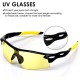 UV Torch 100 LEDs UV Black Light Torch with UV Protective Glasses, 395 nm UV Light Scorpion Light Torch Lamp for Fake Banknotes, Urine of Dogs, Carpets, Rodents