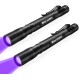 UV Torch Pack of 2 Black Light 395 nm Ultraviolet Light Lamp Zoomable Detector for Pet Urine and Bed Bugs Powered by AAA Batteries (Black Light, Pack of 2, Without Battery) UV Torch Pack of 2 Black Light 395 nm Ultraviolet Light Lamp Zoomable Detector for Pet Urine and Bed Bugs Powered by AAA Batteries (Black Light, Pack of 2, Without Battery)
