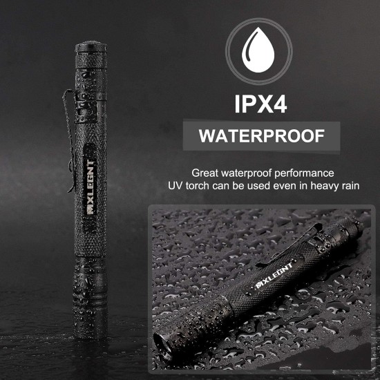 UV Torch Pack of 2 Black Light 395 nm Ultraviolet Light Lamp Zoomable Detector for Pet Urine and Bed Bugs Powered by AAA Batteries (Black Light, Pack of 2, Without Battery) UV Torch Pack of 2 Black Light 395 nm Ultraviolet Light Lamp Zoomable Detector for Pet Urine and Bed Bugs Powered by AAA Batteries (Black Light, Pack of 2, Without Battery)