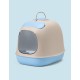 United Pets Minu Cat Litter Tray with Cover, Made in Italy, Light Grey/Pink, One Size United Pets Minu Cat Litter Tray with Cover, Made in Italy, Light Grey/Pink, One Size