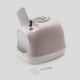 United Pets Minu Cat Litter Tray with Cover, Made in Italy, Light Grey/Pink, One Size United Pets Minu Cat Litter Tray with Cover, Made in Italy, Light Grey/Pink, One Size