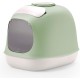 United Pets Minu Cat Litter Tray with Cover, Made in Italy, Light Grey/Pink, One Size United Pets Minu Cat Litter Tray with Cover, Made in Italy, Light Grey/Pink, One Size