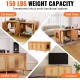 VEVOR Cat Cabinet, Cat Litter Box Cabinet Hidden with Double Spaces, Wooden Cat Litter Box Cabinet, Fits Most Litter Trays, 1.19 m L x 0.46 m W x 0.5 m H, White VEVOR Cat Cabinet, Cat Litter Box Cabinet Hidden with Double Spaces, Wooden Cat Litter Box Cabinet, Fits Most Litter Trays, 1.19 m L x 0.46 m W x 0.5 m H, White