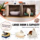 VEVOR Cat Cabinet, Cat Litter Box Cabinet Hidden with Double Spaces, Wooden Cat Litter Box Cabinet, Fits Most Litter Trays, 1.19 m L x 0.46 m W x 0.5 m H, White VEVOR Cat Cabinet, Cat Litter Box Cabinet Hidden with Double Spaces, Wooden Cat Litter Box Cabinet, Fits Most Litter Trays, 1.19 m L x 0.46 m W x 0.5 m H, White