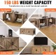 VEVOR Cat Cabinet, Cat Litter Box Cabinet Hidden with Double Spaces, Wooden Cat Litter Box Cabinet, Fits Most Litter Trays, 1.19 m L x 0.46 m W x 0.5 m H, White VEVOR Cat Cabinet, Cat Litter Box Cabinet Hidden with Double Spaces, Wooden Cat Litter Box Cabinet, Fits Most Litter Trays, 1.19 m L x 0.46 m W x 0.5 m H, White