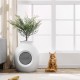 VEVOR Cat Litter Box, Intelligent Odor Control System, Hidden Cat Litter Tray with 24cm Entrance Lighting Decoration & ABS Material, Fit for Living Room/Corner/Outdoor Pool/Patio VEVOR Cat Litter Box, Intelligent Odor Control System, Hidden Cat Litter Tray with 24cm Entrance Lighting Decoration & ABS Material, Fit for Living Room/Corner/Outdoor Pool/Patio