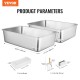 VEVOR Cat Litter Tray Set of 2, 600 x 400 x 150 mm, XL Extra Large Stainless Steel Cat Litter Tray with Scoop, Wide Filter Base & High Rim, Odour Free Odour Free Tray for Large Cats VEVOR Cat Litter Tray Set of 2, 600 x 400 x 150 mm, XL Extra Large Stainless Steel Cat Litter Tray with Scoop, Wide Filter Base & High Rim, Odour Free Odour Free Tray for Large Cats