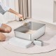 VEVOR Cat Litter Tray Set of 3, 600 x 400 x 200 mm, XL Extra Large Stainless Steel Cat Litter Tray with Scoop, Wide Filter Base & High Rim, Odour Free Odor Free Tray for Large Cats VEVOR Cat Litter Tray Set of 3, 600 x 400 x 200 mm, XL Extra Large Stainless Steel Cat Litter Tray with Scoop, Wide Filter Base & High Rim, Odour Free Odor Free Tray for Large Cats