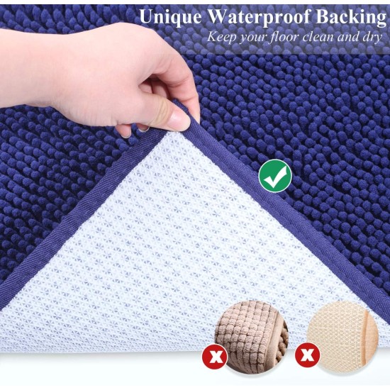 VIVAGLORY Cat Litter Mat, Scatter Catcher Mat, 90 × 64 cm Cat Litter Tray Rug with Waterproof Backing, Super Soft for Cat's Paws, Machine Washable, Beige VIVAGLORY Cat Litter Mat, Scatter Catcher Mat, 90 × 64 cm Cat Litter Tray Rug with Waterproof Backing, Super Soft for Cat's Paws, Machine Washable, Beige