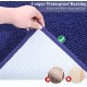VIVAGLORY Cat Litter Mat, Scatter Catcher Mat, 90 × 64 cm Cat Litter Tray Rug with Waterproof Backing, Super Soft for Cat's Paws, Machine Washable, Beige VIVAGLORY Cat Litter Mat, Scatter Catcher Mat, 90 × 64 cm Cat Litter Tray Rug with Waterproof Backing, Super Soft for Cat's Paws, Machine Washable, Beige