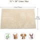 VIVAGLORY Cat Litter Mat, Scatter Catcher Mat, 90 × 64 cm Cat Litter Tray Rug with Waterproof Backing, Super Soft for Cat's Paws, Machine Washable, Beige VIVAGLORY Cat Litter Mat, Scatter Catcher Mat, 90 × 64 cm Cat Litter Tray Rug with Waterproof Backing, Super Soft for Cat's Paws, Machine Washable, Beige