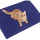 VIVAGLORY Cat Litter Mat, Scatter Catcher Mat, 90 × 64 cm Cat Litter Tray Rug with Waterproof Backing, Super Soft for Cat's Paws, Machine Washable, Beige VIVAGLORY Cat Litter Mat, Scatter Catcher Mat, 90 × 64 cm Cat Litter Tray Rug with Waterproof Backing, Super Soft for Cat's Paws, Machine Washable, Beige