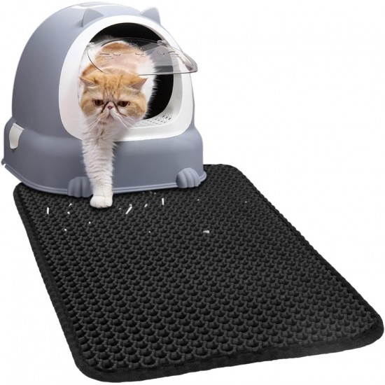 VSSHE Cat Litter Tray Mat, 30 x 45 cm Cat Mat, Honeycomb Double Layer Design, Cat Litter Tray Mat, Cat Litter Tray Mat, Cat Litter Tray Mat, Cat Pretty Kitty VSSHE Cat Litter Tray Mat, 30 x 45 cm Cat Mat, Honeycomb Double Layer Design, Cat Litter Tray Mat, Cat Litter Tray Mat, Cat Litter Tray Mat, Cat Pretty Kitty