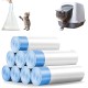 WIYETY Pack of 160 Bin Liners with Carry Handle: 45 x 50 cm Cat Litter Bag Cat Litter Bag Refill Bag for Changing Cat Litter, 8 Rolls Self-Cleaning Cat Litter, Tear-Resistant WIYETY Pack of 160 Bin Liners with Carry Handle: 45 x 50 cm Cat Litter Bag Cat Litter Bag Refill Bag for Changing Cat Litter, 8 Rolls Self-Cleaning Cat Litter, Tear-Resistant