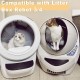 Waste Drawer Replacement Bags Compatible with Cat Litter Tray Robot 3 & 4, 60 Pack Thickened Heavy Duty Cat Litter Box Bags with Drawstring, 3.5-3.5L Capacity Waste Drawer Replacement Bags Compatible with Cat Litter Tray Robot 3 & 4, 60 Pack Thickened Heavy Duty Cat Litter Box Bags with Drawstring, 3.5-3.5L Capacity