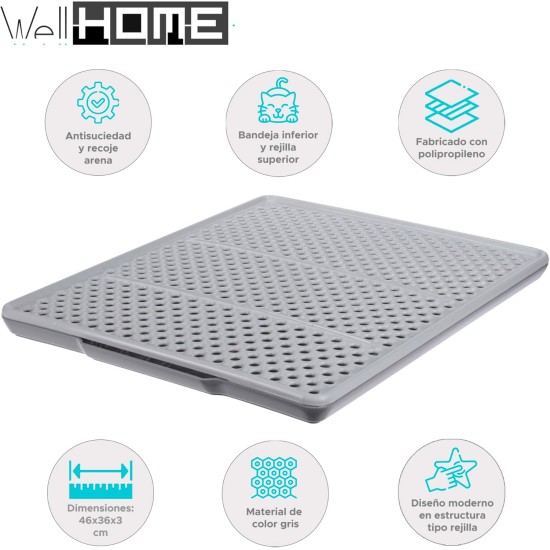 Well Home Cat Litter, 46 x 36 x 3 cm Well Home Cat Litter, 46 x 36 x 3 cm