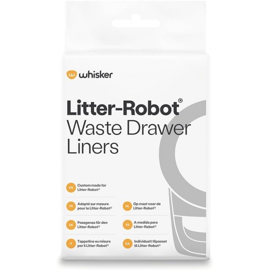 Whisker Litter-Robot 50 Pack Litter-Robot Litter-Robot Litter Tray Liners 34-42 Litre Capacity Quick to Install and Easy to Empty Whisker Litter-Robot 50 Pack Litter-Robot Litter-Robot Litter Tray Liners 34-42 Litre Capacity Quick to Install and Easy to Empty