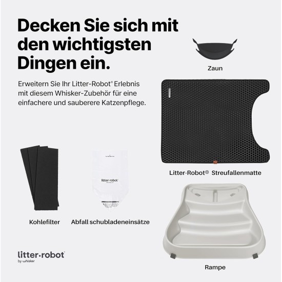 Whisker Litter-Robot Waste Bin Liner, Pack of 50 - Cat Litter Liner, Tailored for Litter Robot, 9-11 Gallon Capacity, Quick to Install and Easy to Empty Whisker Litter-Robot Waste Bin Liner, Pack of 50 - Cat Litter Liner, Tailored for Litter Robot, 9-11 Gallon Capacity, Quick to Install and Easy to Empty