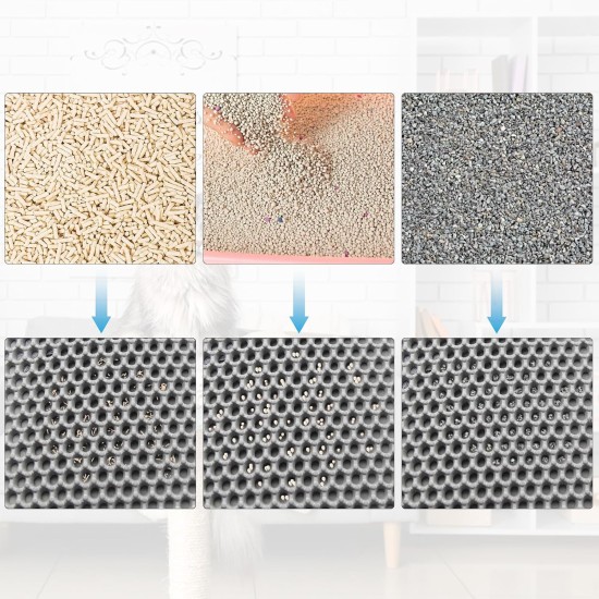 Xmart Cat Litter Tray Mat 40 x 50 cm Double Layer Non-Slip Cat Litter Mat Mat Honeycomb Design Cat Litter Tray Mat Waterproof Cat Litter Mat for Waterproof Cat Litter Tray Liner Xmart Cat Litter Tray Mat 40 x 50 cm Double Layer Non-Slip Cat Litter Mat Mat Honeycomb Design Cat Litter Tray Mat Waterproof Cat Litter Mat for Waterproof Cat Litter Tray Liner
