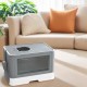 YITAHOME Large Cat Litter Tray with Lid, Odourless Hop In Toilet, Includes Litter Scoop and Cleaning (Grey) YITAHOME Large Cat Litter Tray with Lid, Odourless Hop In Toilet, Includes Litter Scoop and Cleaning (Grey)