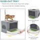 YITAHOME Large Cat Litter Tray with Lid, Odourless Hop In Toilet, Includes Litter Scoop and Cleaning (Grey) YITAHOME Large Cat Litter Tray with Lid, Odourless Hop In Toilet, Includes Litter Scoop and Cleaning (Grey)