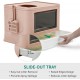 YITAHOME Large Cat Litter Tray with Lid, Odourless Hop In Toilet, Includes Litter Scoop and Cleaning (Pink) YITAHOME Large Cat Litter Tray with Lid, Odourless Hop In Toilet, Includes Litter Scoop and Cleaning (Pink)