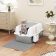 YITAHOME Stainless Steel Cat Litter Tray 30 L XXL Extra Large Cat Litter Tray Non-Slip High Wall Anti-Litter Door Mat Easy to Clean Non-Stick Surface 60 x 40 x 30 cm (Grey) YITAHOME Stainless Steel Cat Litter Tray 30 L XXL Extra Large Cat Litter Tray Non-Slip High Wall Anti-Litter Door Mat Easy to Clean Non-Stick Surface 60 x 40 x 30 cm (Grey)