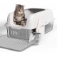 YITAHOME Stainless Steel Cat Litter Tray with Lid, XXL Extra Large Cat Litter Tray with Scoop, Non-Slip Base, Leak-Proof, Non-Stick Surface, Easy to Clean, 60 x 40 x 30 cm for Cats (Grey) YITAHOME Stainless Steel Cat Litter Tray with Lid, XXL Extra Large Cat Litter Tray with Scoop, Non-Slip Base, Leak-Proof, Non-Stick Surface, Easy to Clean, 60 x 40 x 30 cm for Cats (Grey)