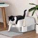 YITAHOME Stainless Steel Cat Litter Tray with Lid, XXL Extra Large Cat Litter Tray with Scoop, Non-Slip Base, Leak-Proof, Non-Stick Surface, Easy to Clean, 60 x 40 x 30 cm for Cats (Grey) YITAHOME Stainless Steel Cat Litter Tray with Lid, XXL Extra Large Cat Litter Tray with Scoop, Non-Slip Base, Leak-Proof, Non-Stick Surface, Easy to Clean, 60 x 40 x 30 cm for Cats (Grey)