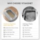 YITAHOME Stainless Steel Cat Litter Tray with Lid, XXL Extra Large Cat Litter Tray with Scoop, Non-Slip Base, Leak-Proof, Non-Stick Surface, Easy to Clean, 60 x 40 x 30 cm for Cats (Grey) YITAHOME Stainless Steel Cat Litter Tray with Lid, XXL Extra Large Cat Litter Tray with Scoop, Non-Slip Base, Leak-Proof, Non-Stick Surface, Easy to Clean, 60 x 40 x 30 cm for Cats (Grey)