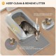 YITAHOME Stainless Steel Cat Litter Tray with Lid, XXL Extra Large Cat Litter Tray with Scoop, Non-Slip Base, Leak-Proof, Non-Stick Surface, Easy to Clean, 60 x 40 x 30 cm for Cats (Grey) YITAHOME Stainless Steel Cat Litter Tray with Lid, XXL Extra Large Cat Litter Tray with Scoop, Non-Slip Base, Leak-Proof, Non-Stick Surface, Easy to Clean, 60 x 40 x 30 cm for Cats (Grey)