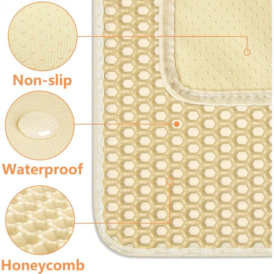 Ycozy Cat Litter Tray Mat Large 75 x 55 cm EVA Cat Litter Mat for Toilet Mat Honeycomb Cat Litter Tray Mat Waterproof Easy to Clean Ycozy Cat Litter Tray Mat Large 75 x 55 cm EVA Cat Litter Mat for Toilet Mat Honeycomb Cat Litter Tray Mat Waterproof Easy to Clean