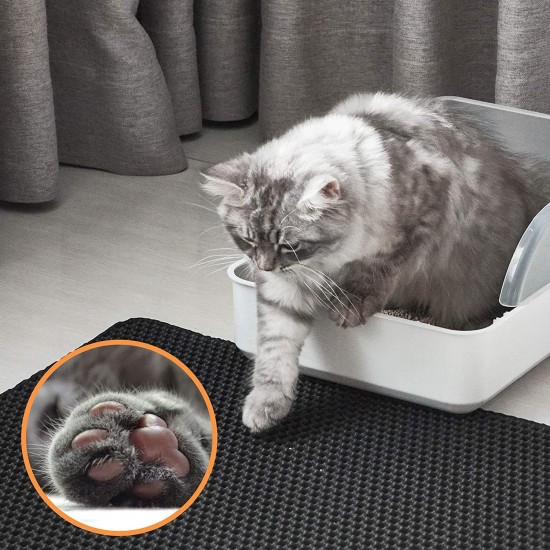 Ycozy Cat Litter Tray Mat Large 75 x 55 cm EVA Cat Litter Mat for Toilet Mat Honeycomb Cat Litter Tray Mat Waterproof Easy to Clean Ycozy Cat Litter Tray Mat Large 75 x 55 cm EVA Cat Litter Mat for Toilet Mat Honeycomb Cat Litter Tray Mat Waterproof Easy to Clean