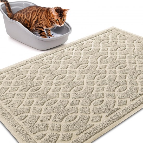 Yimobra Cat Litter Mat, 90 x 60 cm, Waterproof Cat Litter Mat, Non-Slip Cat Litter Tray Mat, Easy Cleaning Cat Litter Tray Mat, Turquoise Blue Yimobra Cat Litter Mat, 90 x 60 cm, Waterproof Cat Litter Mat, Non-Slip Cat Litter Tray Mat, Easy Cleaning Cat Litter Tray Mat, Turquoise Blue
