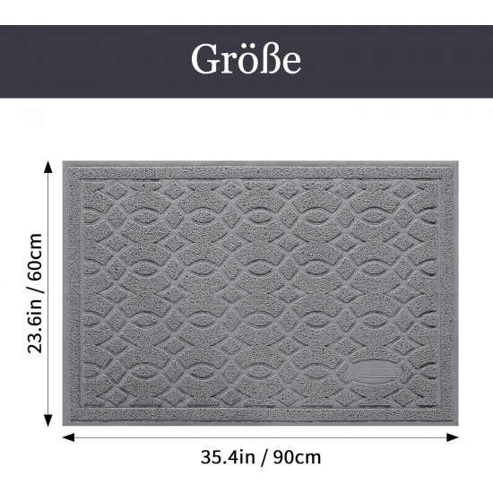 Yimobra Cat Litter Mat, 90 x 60 cm, Waterproof Cat Litter Mat, Non-Slip Cat Litter Tray Mat, Easy Cleaning Cat Litter Tray Mat, Turquoise Blue Yimobra Cat Litter Mat, 90 x 60 cm, Waterproof Cat Litter Mat, Non-Slip Cat Litter Tray Mat, Easy Cleaning Cat Litter Tray Mat, Turquoise Blue