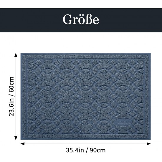 Yimobra Cat Litter Mat, 90 x 60 cm, Waterproof Cat Litter Mat, Non-Slip Cat Litter Tray Mat, Easy Cleaning Cat Litter Tray Mat, Turquoise Blue Yimobra Cat Litter Mat, 90 x 60 cm, Waterproof Cat Litter Mat, Non-Slip Cat Litter Tray Mat, Easy Cleaning Cat Litter Tray Mat, Turquoise Blue