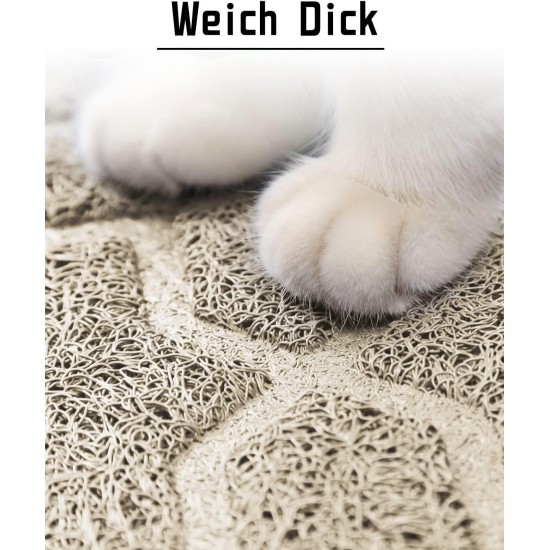 Yimobra Cat Litter Tray Catcher Mat Easy Clean Non-Slip Water Resistant Soft Pet Litter Floor Mats Non Phthalate 90x120cm Beige Yimobra Cat Litter Tray Catcher Mat Easy Clean Non-Slip Water Resistant Soft Pet Litter Floor Mats Non Phthalate 90x120cm Beige