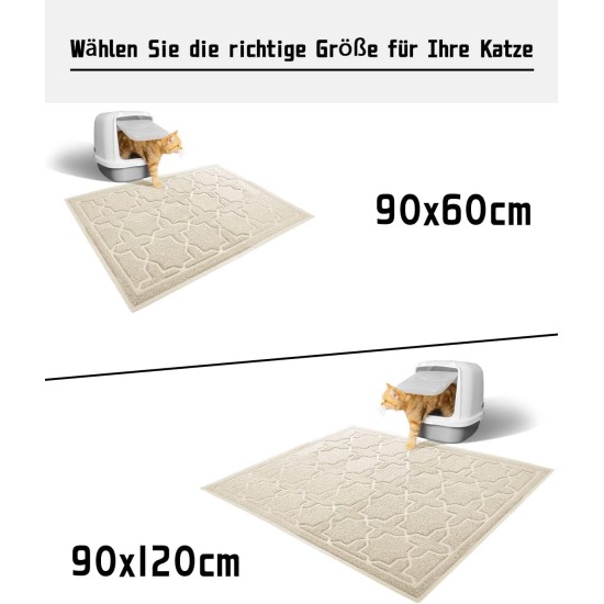 Yimobra Cat Litter Tray Catcher Mat Easy Clean Non-Slip Water Resistant Soft Pet Litter Floor Mats Non Phthalate 90x120cm Beige Yimobra Cat Litter Tray Catcher Mat Easy Clean Non-Slip Water Resistant Soft Pet Litter Floor Mats Non Phthalate 90x120cm Beige