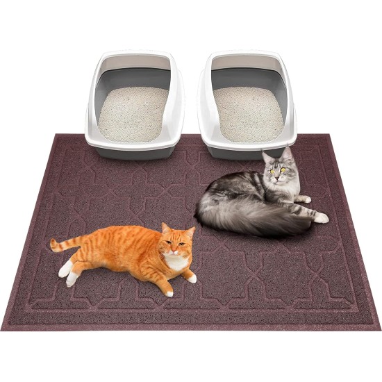 Yimobra Cat Litter Tray Catcher Mat Easy Clean Non-Slip Water Resistant Soft Pet Litter Floor Mats Non Phthalate 90x120cm Beige Yimobra Cat Litter Tray Catcher Mat Easy Clean Non-Slip Water Resistant Soft Pet Litter Floor Mats Non Phthalate 90x120cm Beige