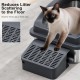 Zivacate Stainless Steel Cat Litter Tray (XXL, 60 x 40 cm) - Cat Litter Tray with Inclined Entry Ramp, High Side Walls, Litter Scoop, Pedal, Odour-resistant & Easy to Clean, Grey Zivacate Stainless Steel Cat Litter Tray (XXL, 60 x 40 cm) - Cat Litter Tray with Inclined Entry Ramp, High Side Walls, Litter Scoop, Pedal, Odour-resistant & Easy to Clean, Grey